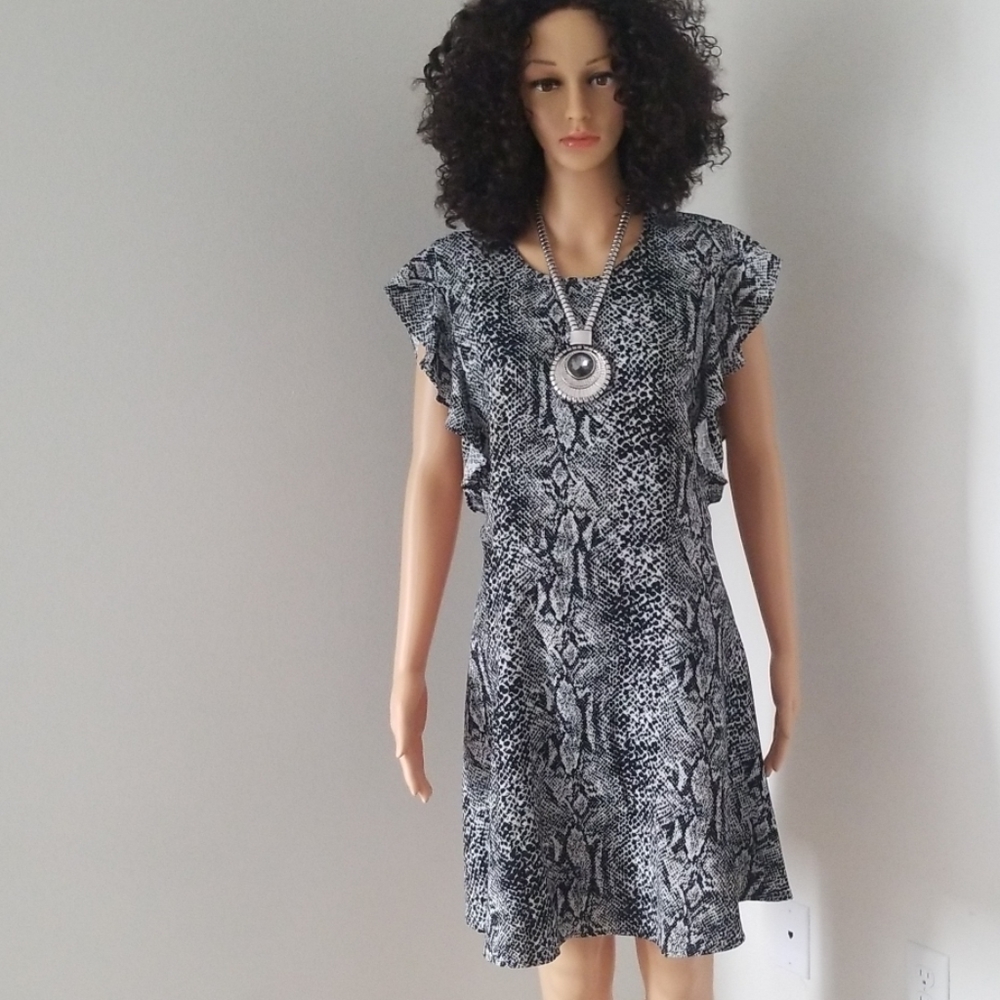 Snake Print Dress